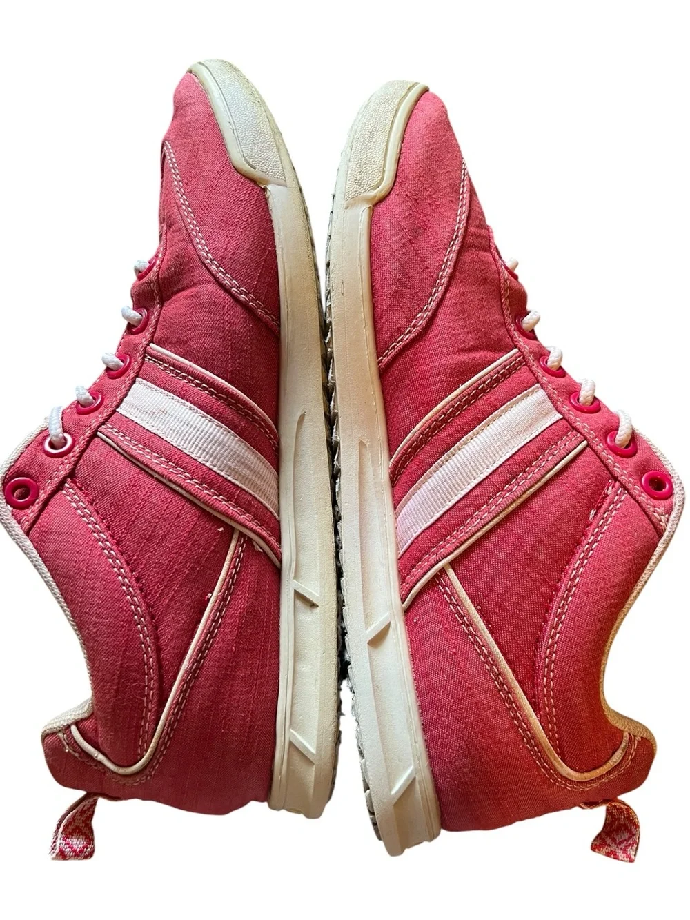 COOGI Pink Canvas Low-Top Sneakers with White Trim